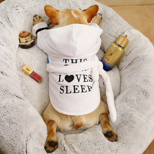 Bath Robe with Hood - BIG FRENCHIES