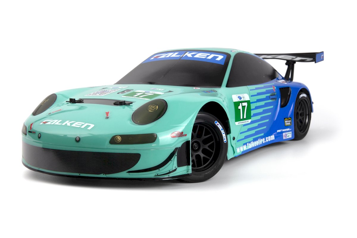 HPI Racing 1/10 Electric Sport 3 Porsche 911 GT3 RSR Falken – Flux RTR (160781)