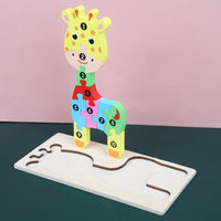 Children's Cartoon Number Animal Puzzle