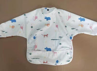 Children's waterproof anti-clothing bib baby eating bib super soft waterproof baby meal pocket anti-dirty feeding