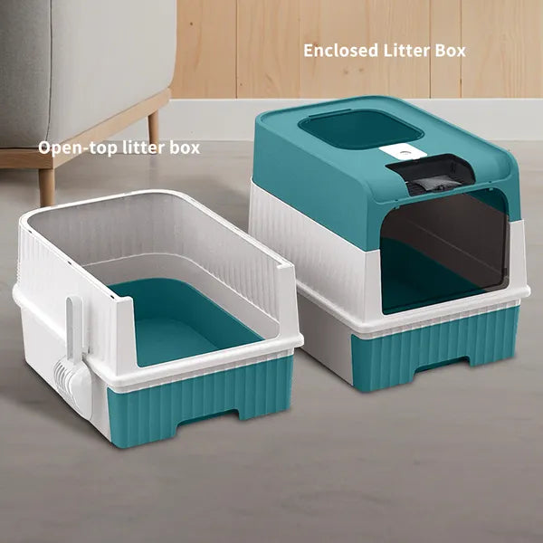 BlueMagic Cube Intelligent Cat Litter Box - Free Hands, Enjoy Pure Life & Automatic Cleaning, Silent Design, Preferred F