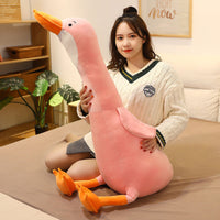 Cross-Border Hot Sale Big White Goose Doll Plush Toy Bed Sleeping Pillow Cushion Girl Child Doll Doll