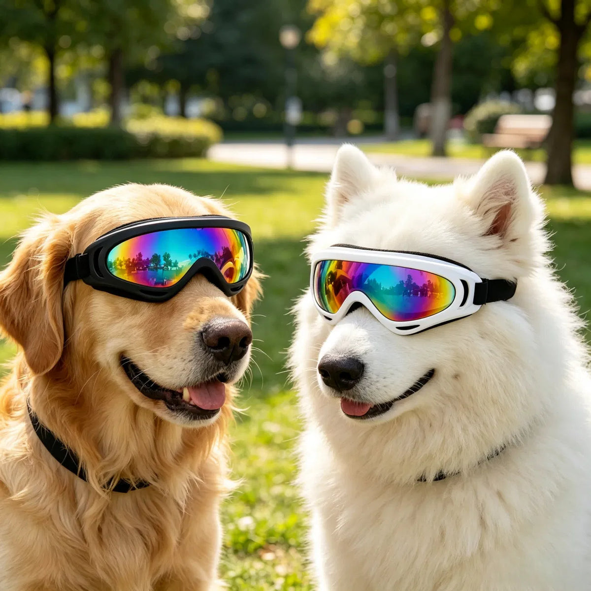 2 Pack Pet Protection Dog Sunglasses Pet Goggles Windproof Eye Wear Adjustable Dog Goggles (US Logistics only For USPS.T
