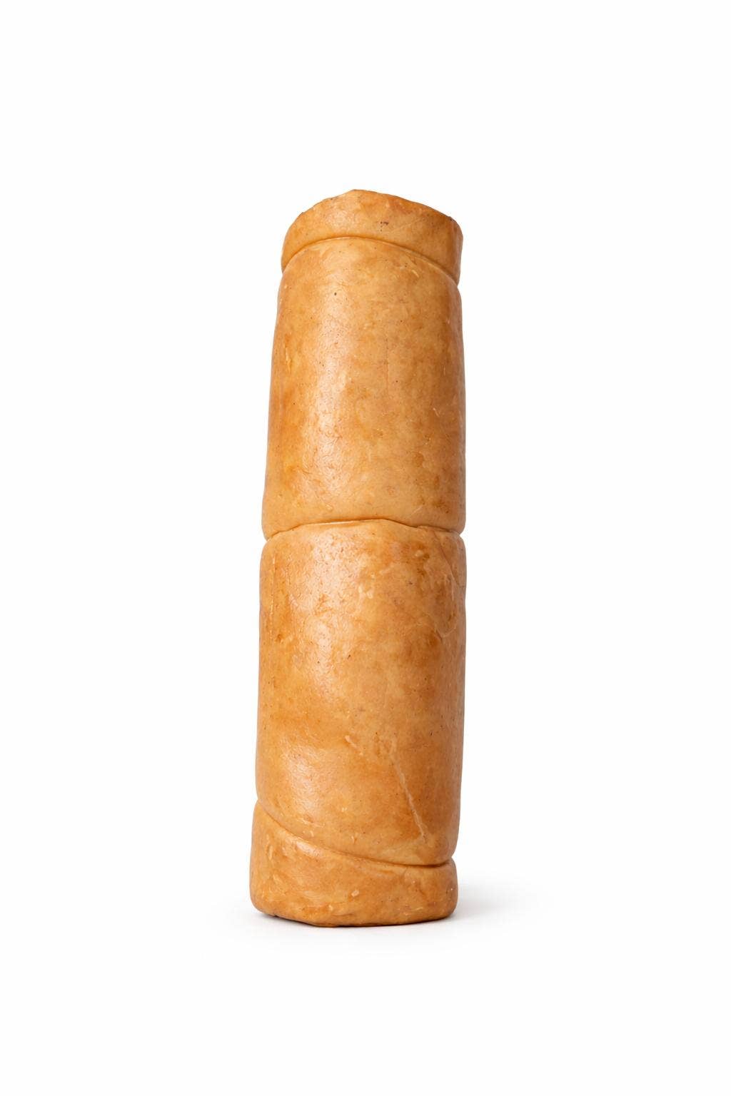 Wild Wolf Bully Sticks 9-12 in Peanut Butter Collagen Cheek Rolls for Dogs, Pack of 25