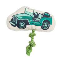 Country Living Retro Army Jeep with Squeaker & Crinkle Paper Plush Dog Toy - BIG FRENCHIES