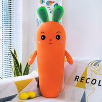 Cartoon Plant Smile Carrot Plush Toy Simulation Vegetable Carrot Pillow Dolls Stuffed Soft Toys For
