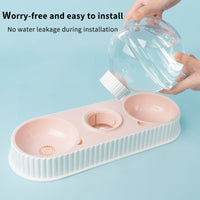 Plastic Pet Feeding Drinkers Cat Dog Automatic Feeder Drinking Animal Pet Bowl Water Bowl For Pets Dog Automatic Drinkers