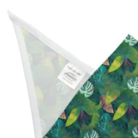Emerald Canopy Pattern of Tropical Leaves - Pet Bandana Pet Zen