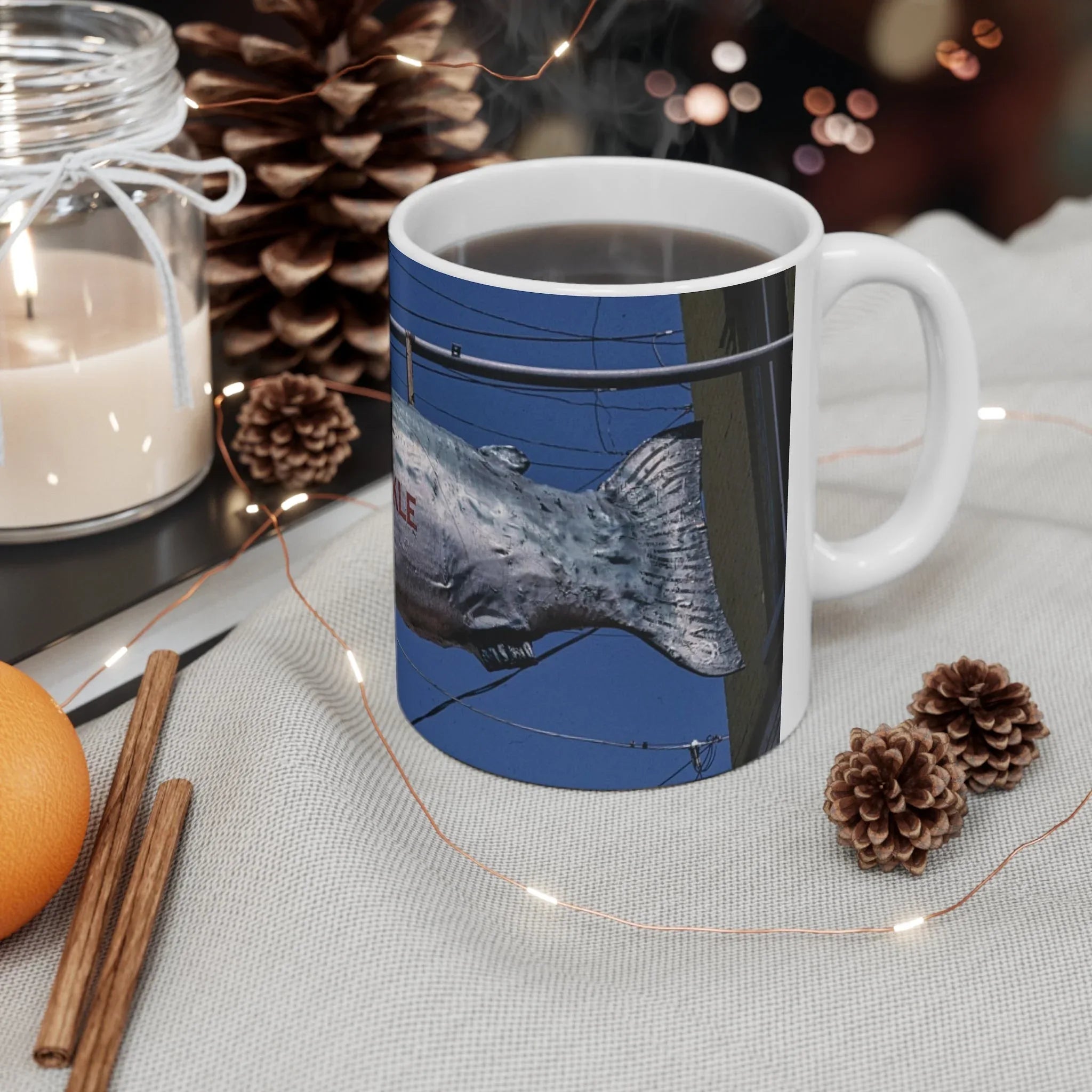 ROADSIDE MUGS - Fishing Tackle Ceramic Mug 11oz - BIG FRENCHIES