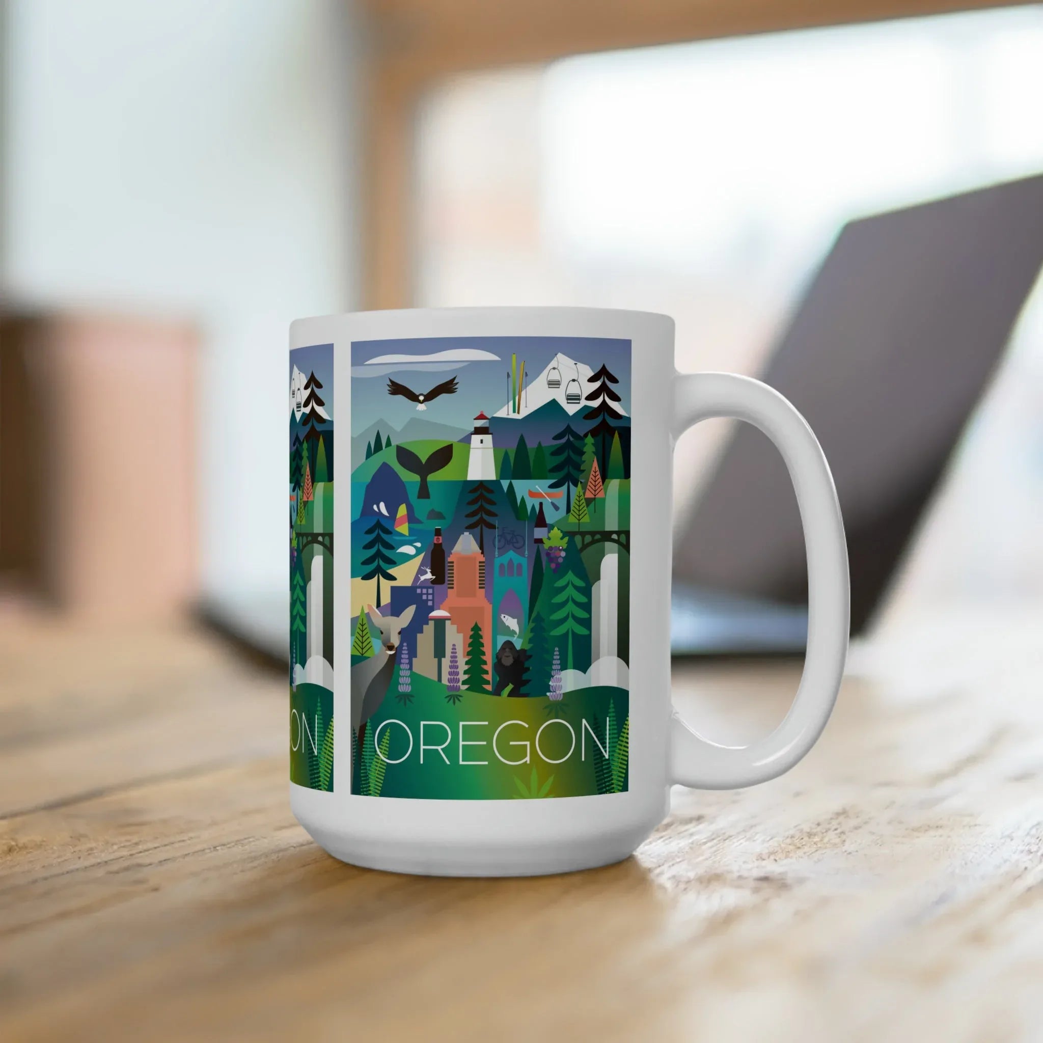 Oregon Ceramic Mug 11oz or 15oz - BIG FRENCHIES