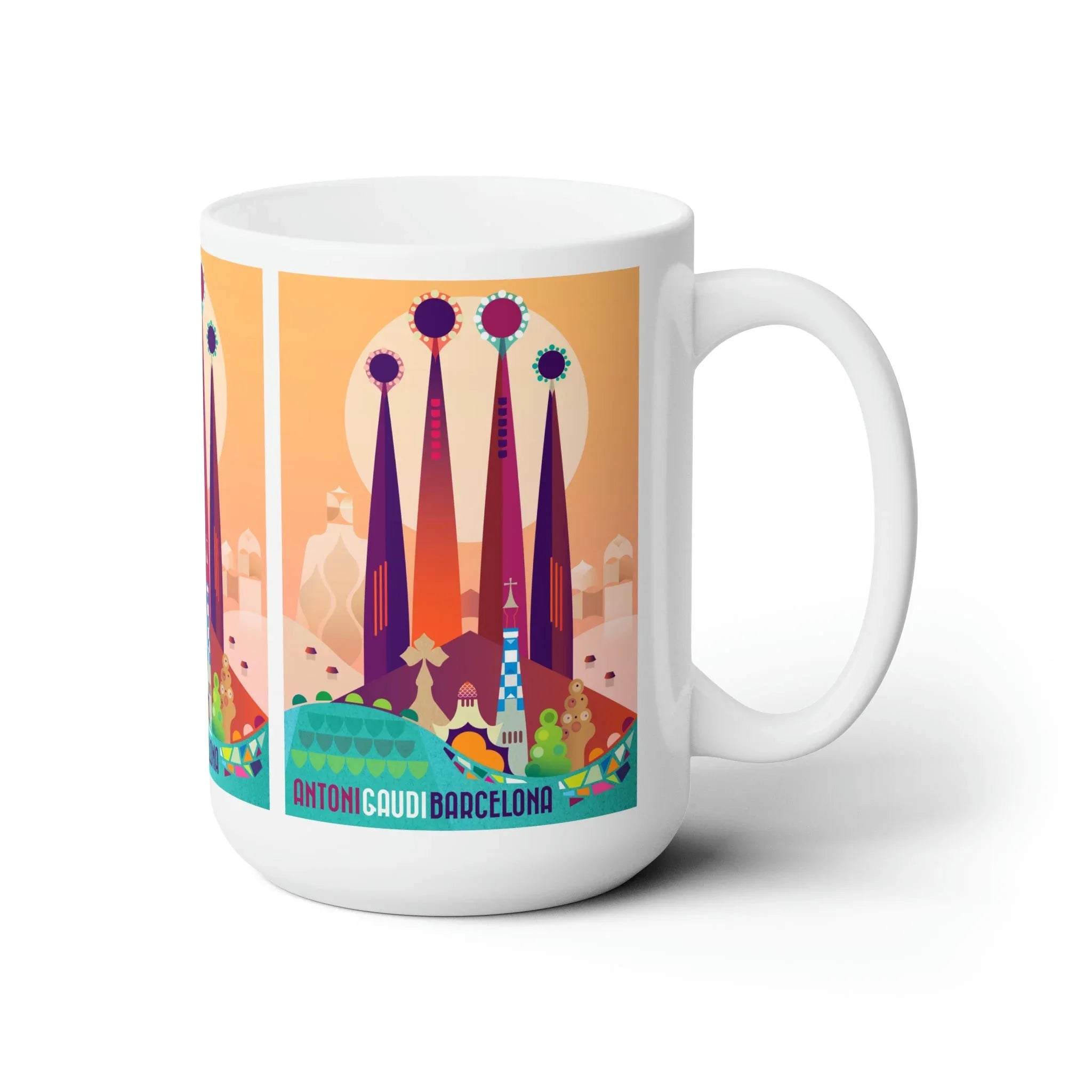 Barcelona Ceramic Mug 11oz or 15oz - BIG FRENCHIES