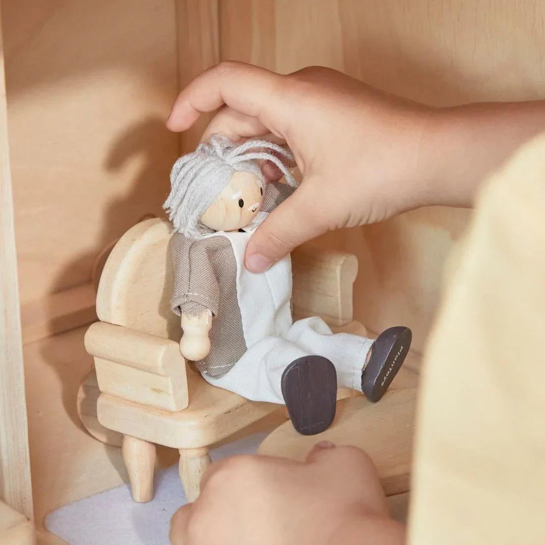 Grandfather Dollhouse Figure - Fair Skin Tone - BIG FRENCHIES
