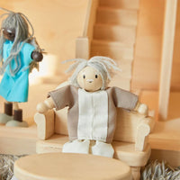 Grandfather Dollhouse Figure - Fair Skin Tone - BIG FRENCHIES