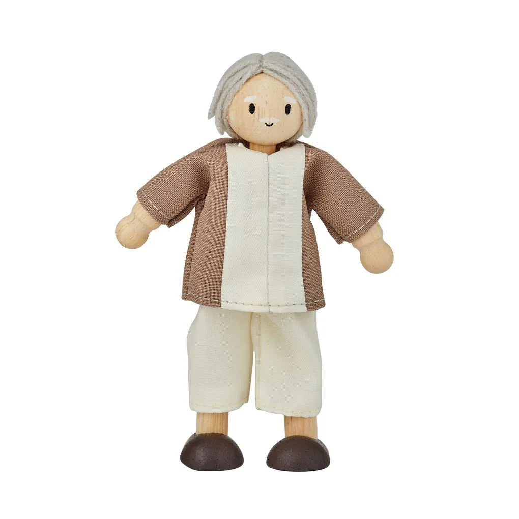 Grandfather Dollhouse Figure - Fair Skin Tone - BIG FRENCHIES