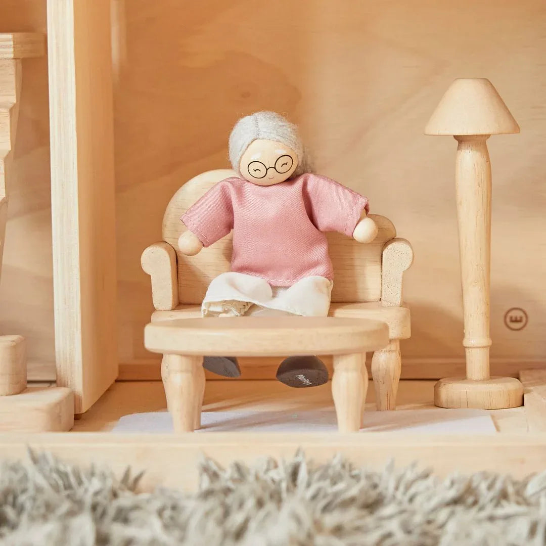 Grandmother Dollhouse Figure - Fair Skin Tone - BIG FRENCHIES