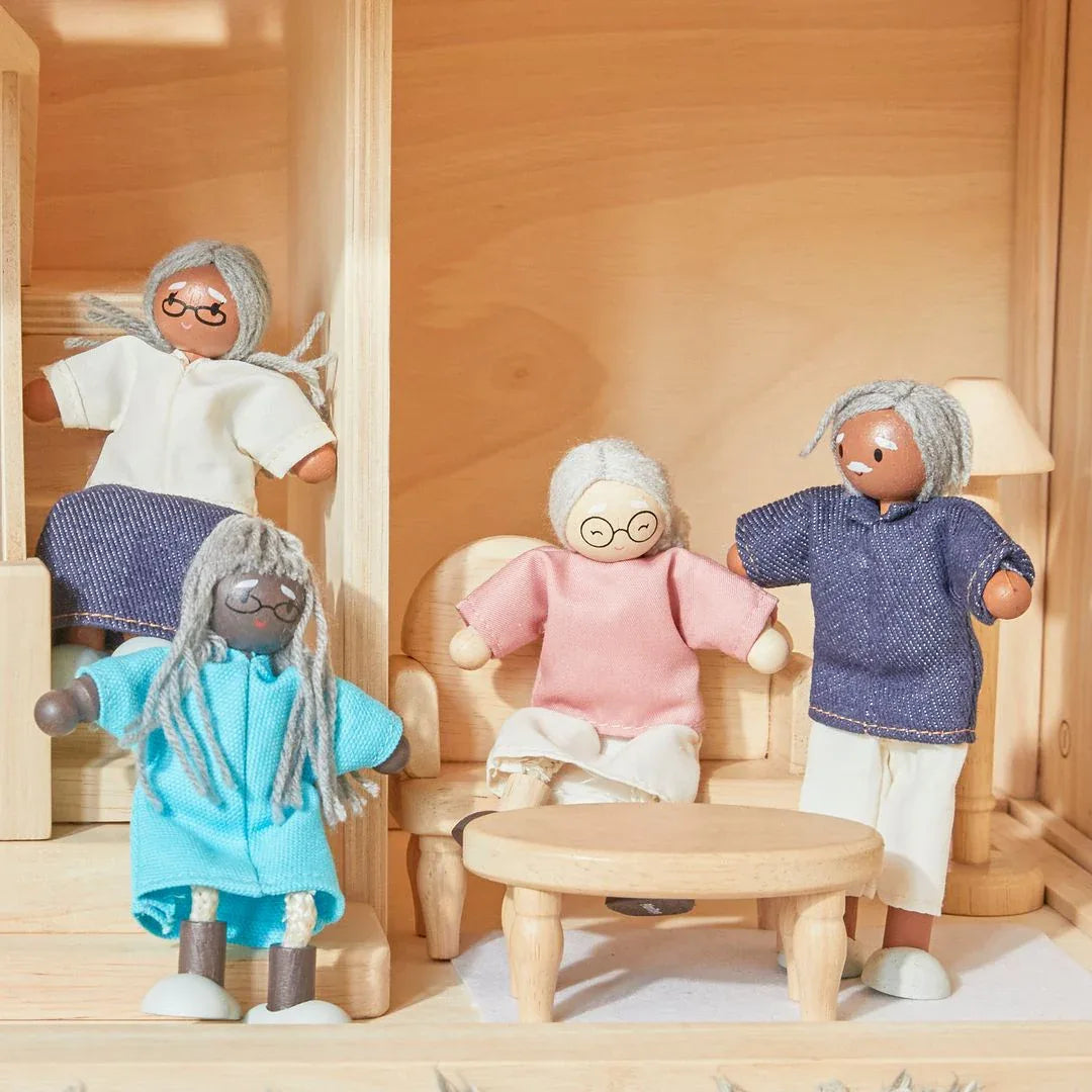 Grandmother Dollhouse Figure - Fair Skin Tone - BIG FRENCHIES