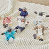 Grandfather Dollhouse Figure - Medium Skin Tone - BIG FRENCHIES