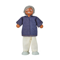 Grandfather Dollhouse Figure - Medium Skin Tone - BIG FRENCHIES