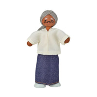 Grandmother Dollhouse Figure - Medium Skin Tone - BIG FRENCHIES