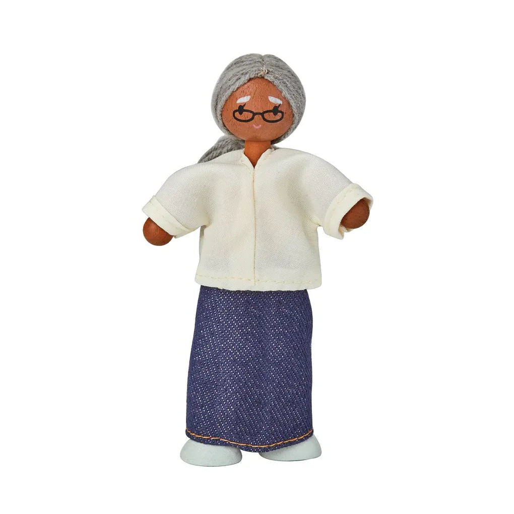 Grandmother Dollhouse Figure - Medium Skin Tone - BIG FRENCHIES