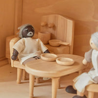 Grandfather Dollhouse Figure - Dark Skin Tone - BIG FRENCHIES