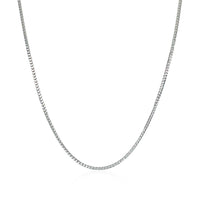 14k White Gold Franco Chain 0.9mm