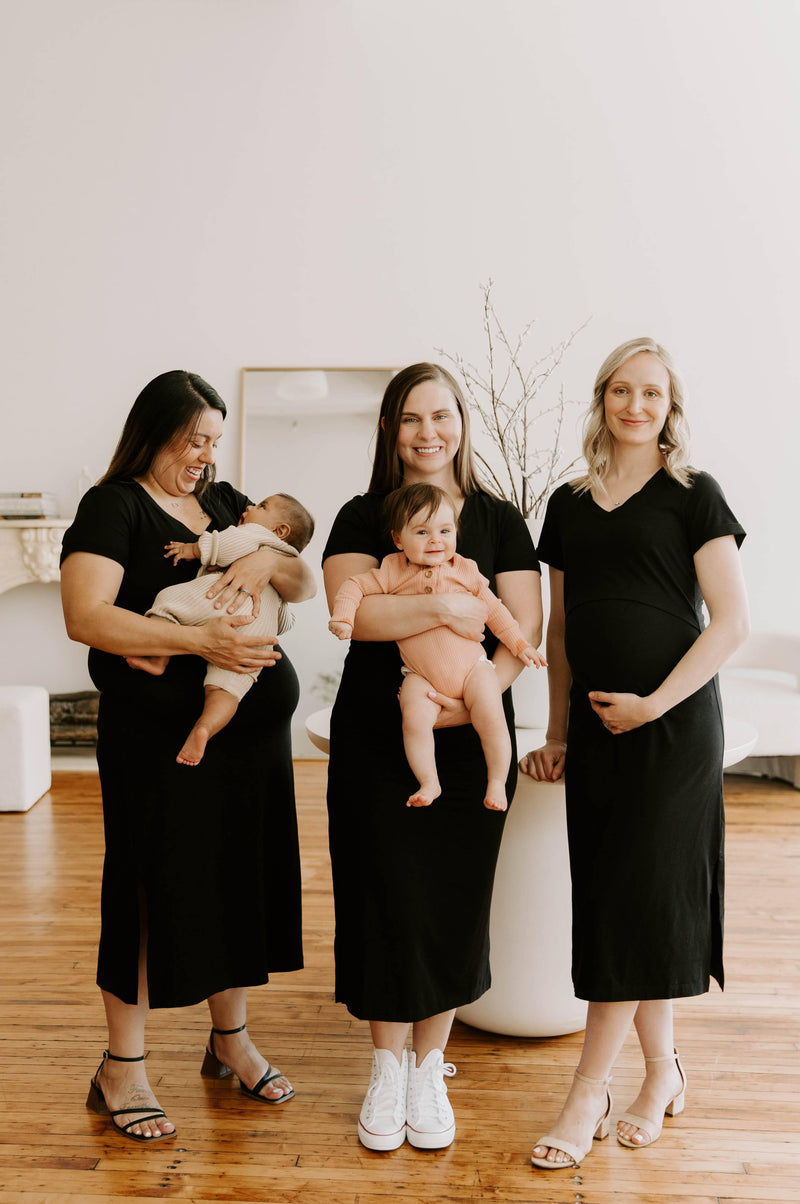 Everyday Breastfeeding Dress - Black - BIG FRENCHIES