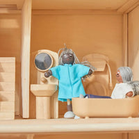 Grandmother Dollhouse Figure - Dark Skin Tone - BIG FRENCHIES