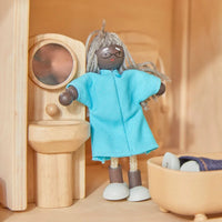Grandmother Dollhouse Figure - Dark Skin Tone - BIG FRENCHIES
