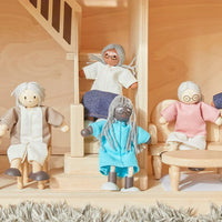 Grandmother Dollhouse Figure - Dark Skin Tone - BIG FRENCHIES