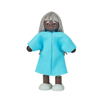 Grandmother Dollhouse Figure - Dark Skin Tone - BIG FRENCHIES