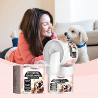 YEGBONG Pet Dental Finger Wipes, 50 Pieces
