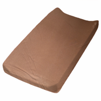 Brown Ribbed Changing Pad Cover