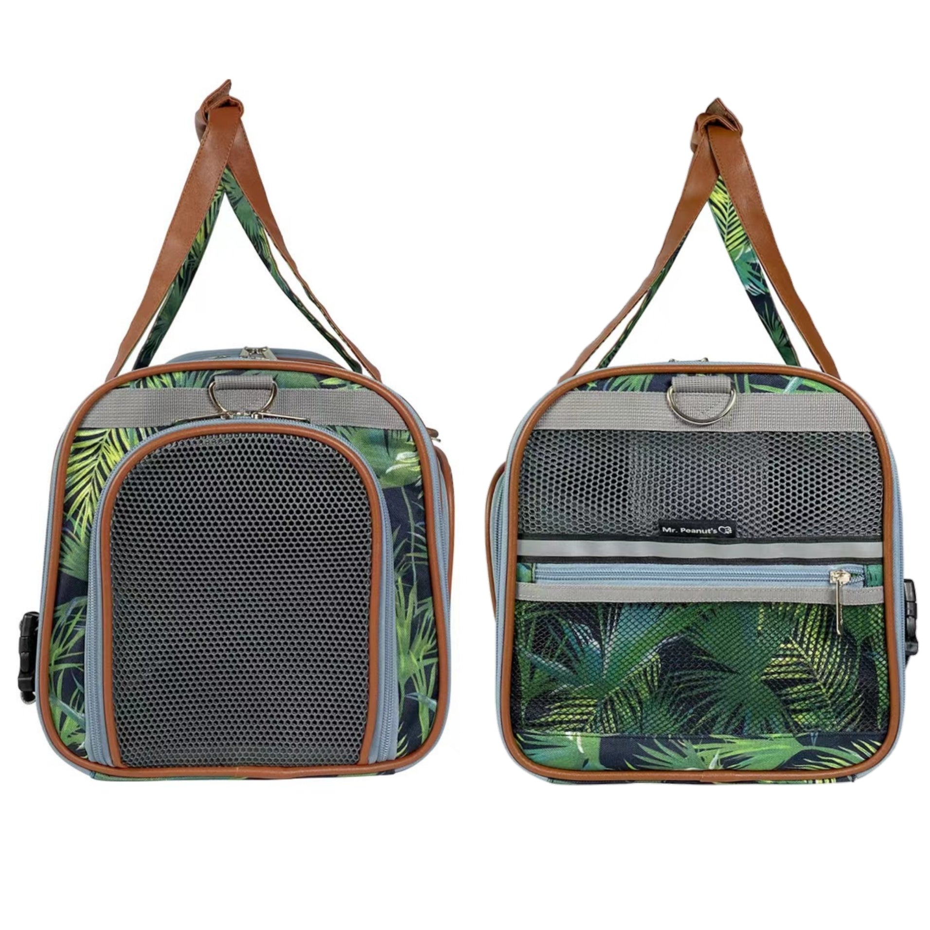 Mr. Peanut's Gold Series Standard Size Airline Compliant Expandable Pet Carrier - Prints Edition - BIG FRENCHIES