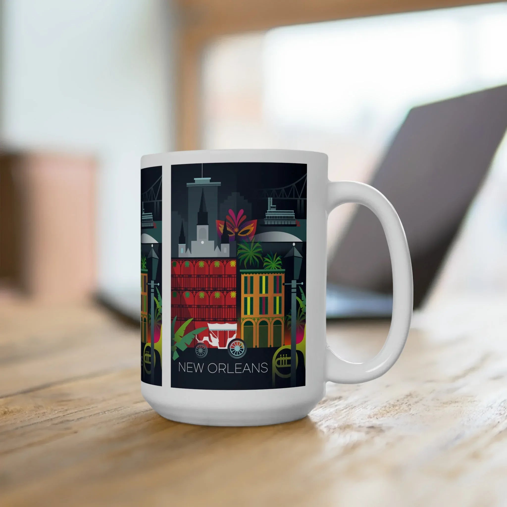New Orleans Ceramic Mug 11oz or 15oz - BIG FRENCHIES