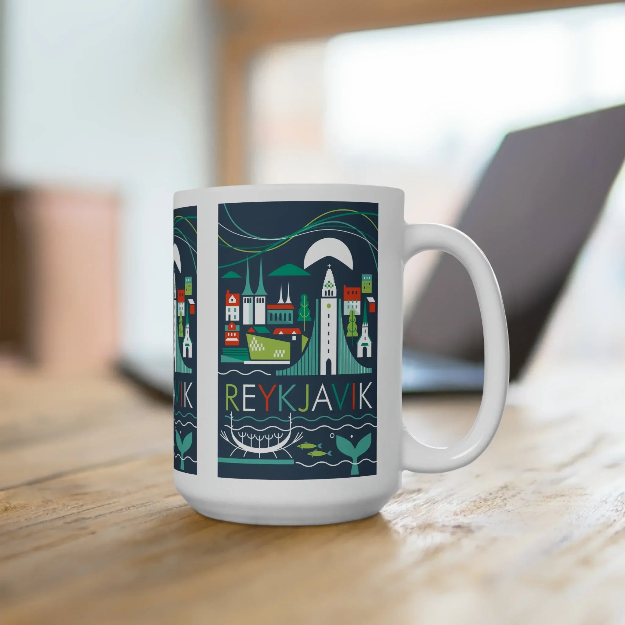 Reykjavik Ceramic Mug 11oz or 15oz - BIG FRENCHIES