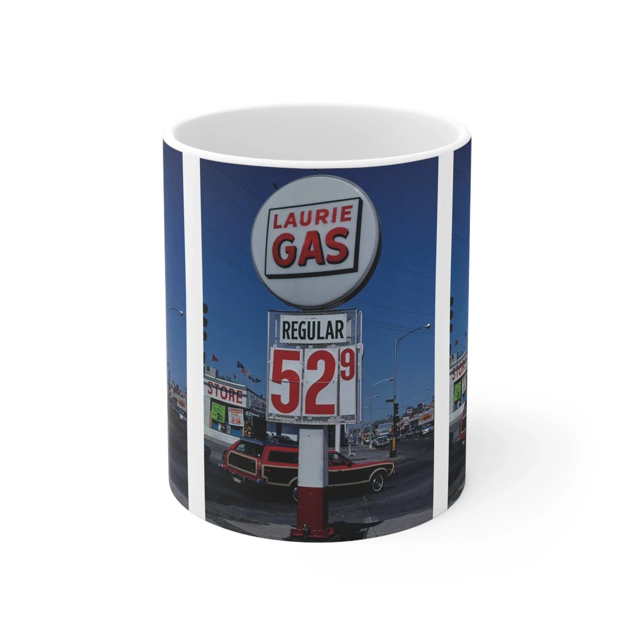 ROADSIDE MUGS - Laurie Gas Ceramic Mug 11oz - BIG FRENCHIES