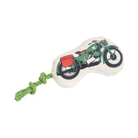 Country Living Retro Army Motorcycle with Squeaker & Crinkle Paper Plush Dog Toy - BIG FRENCHIES