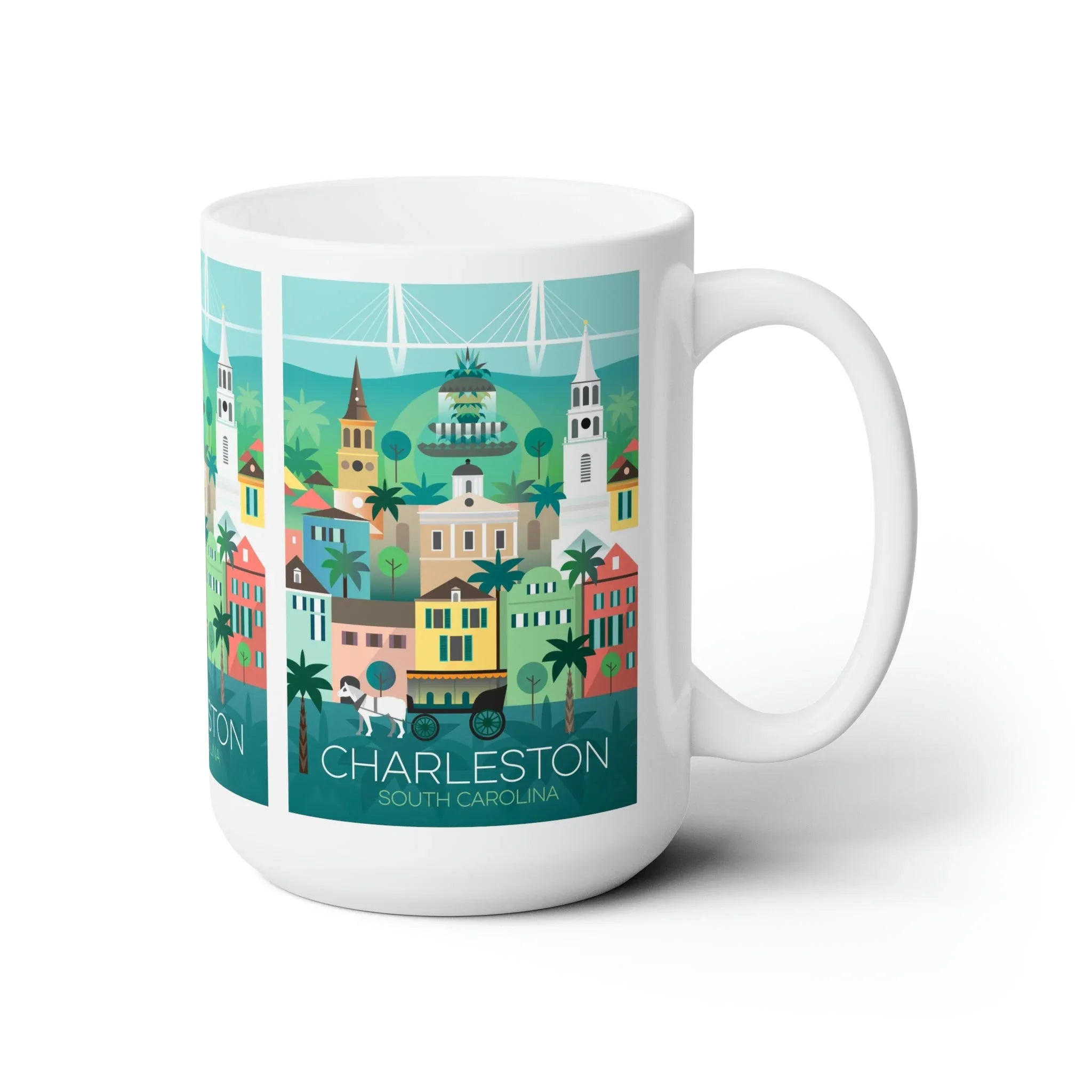 Charleston Ceramic Mug 11oz or 15oz - BIG FRENCHIES
