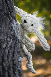 Bobbi Bunny HuggleFlatties™ Durable Plush Dog Toy - BIG FRENCHIES