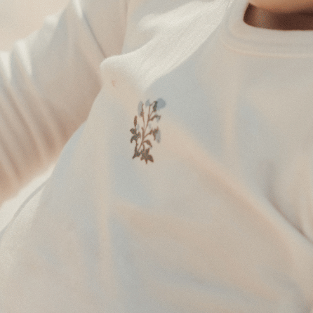 The Printed Bib - Zara Embroider Blue