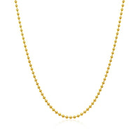 14k Yellow Gold Bead Chain 1.5mm