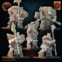 3D Printed Roroa Khans Tiki Regiment by Lost Kingdom Miniatures