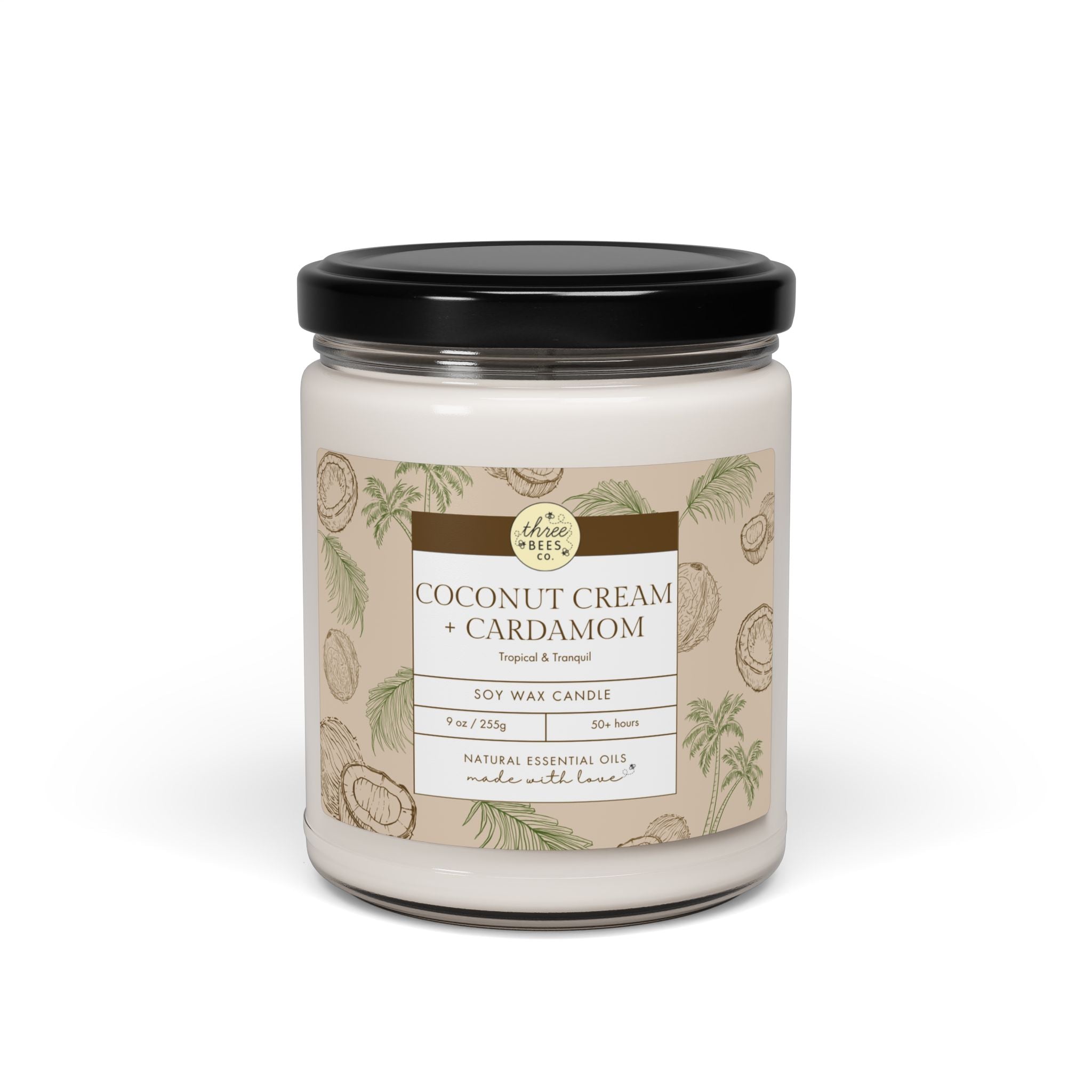 Three Bees Scented Soy Candle - 9oz - BIG FRENCHIES