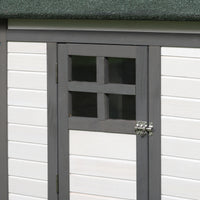 77" Wooden Chicken Coop with Nesting Box, Cute Outdoor Hen House with Removable Tray, Ramp Run, for Garden Backyard, Gra