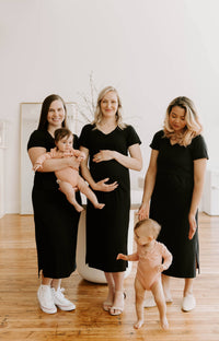 Everyday Breastfeeding Dress - Navy