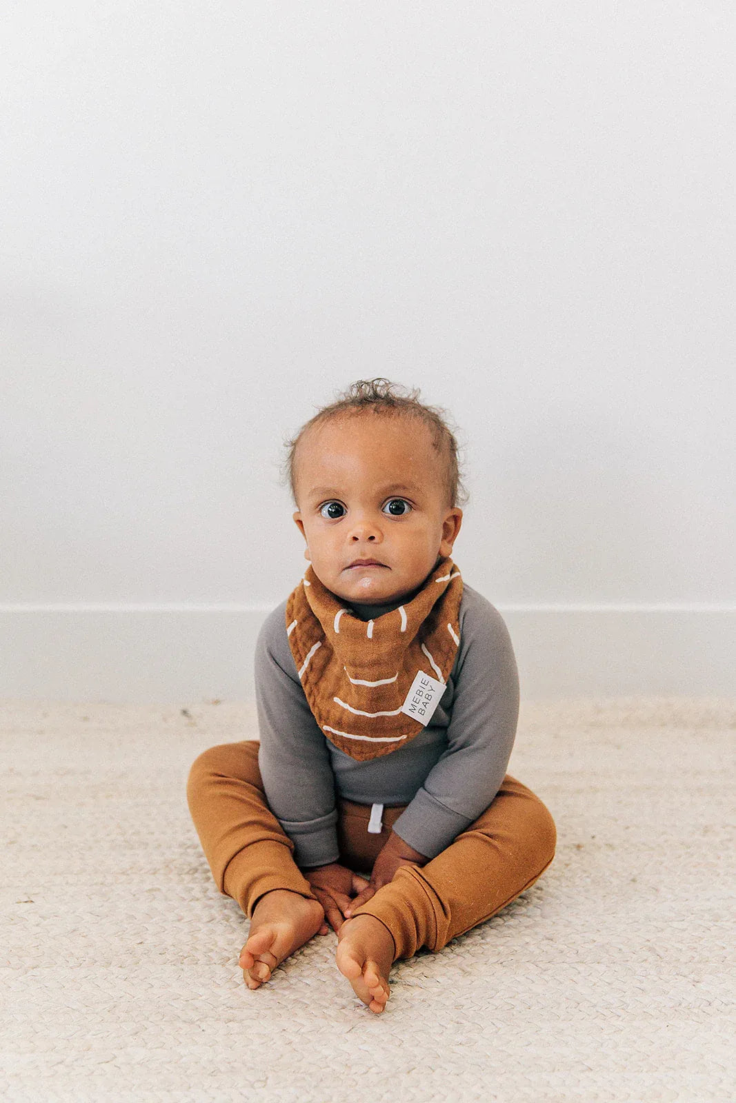 Mustard Mudcloth Muslin Bib - BIG FRENCHIES