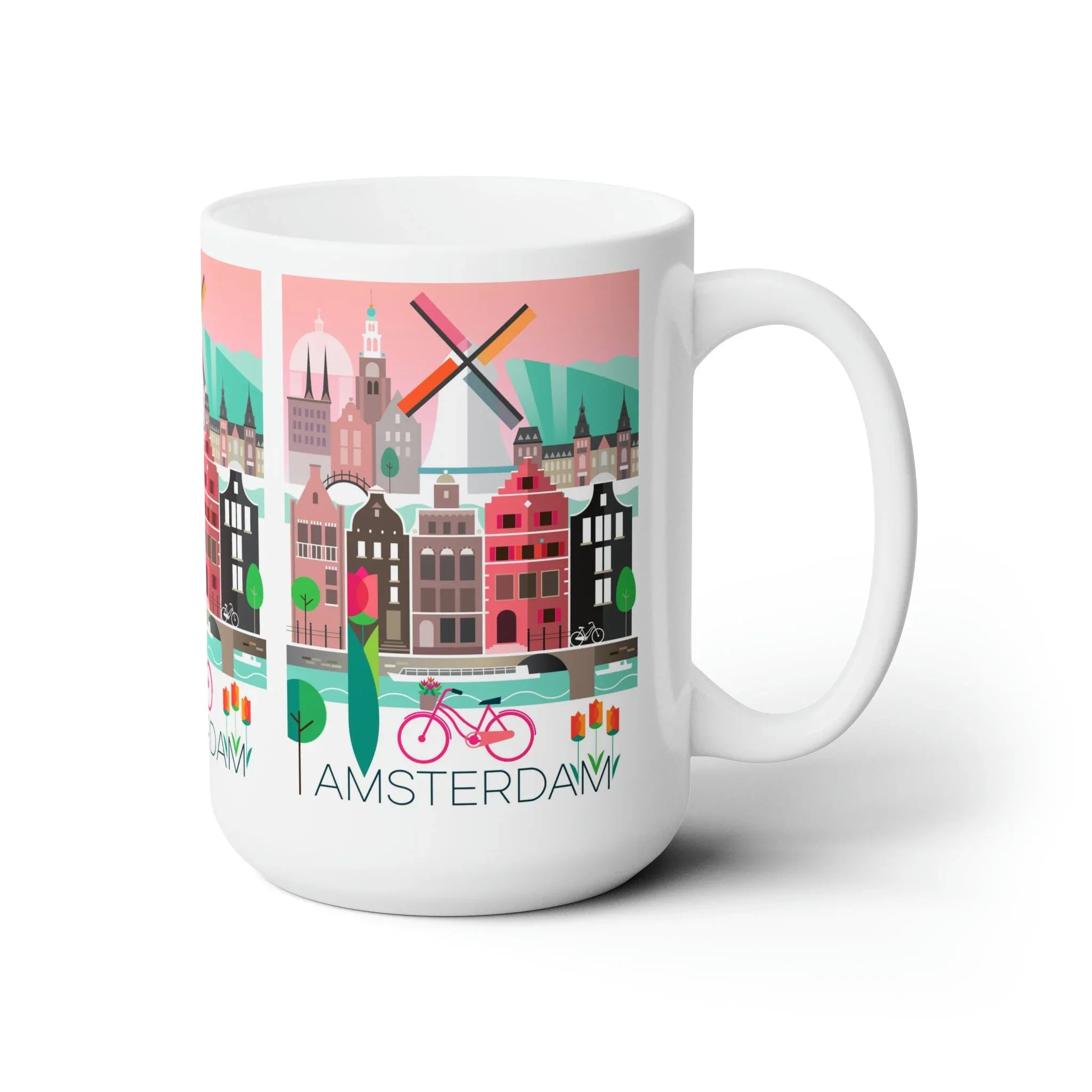 Amsterdam Ceramic Mug 11oz or 15oz - BIG FRENCHIES