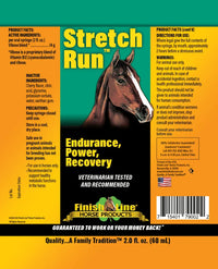 Finish Line Stretch Run Horse Energy Supplement Oral Syringe 2 oz.