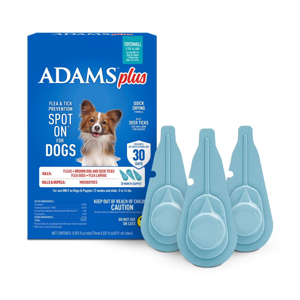 Adams Complete Indoor & Outdoor Flea Treatment System for Small Dogs 5–14 lbs Bundle